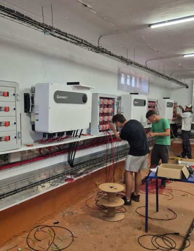 instalación de 1000Kw de placas solares en Cantabria